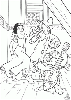 Sneeuwwitje 7 kleurplaat