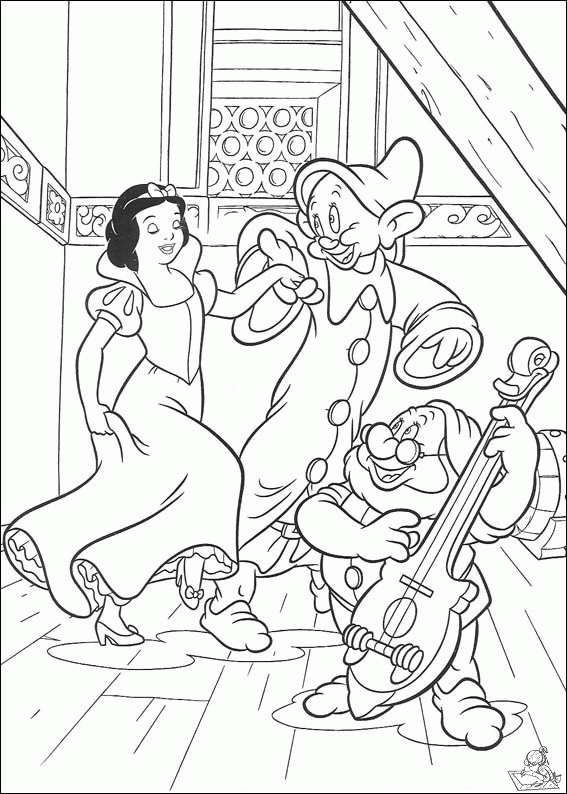 Sneeuwwitje 7 kleurplaat