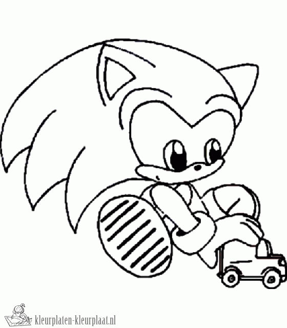 Sonic 5 kleurplaat