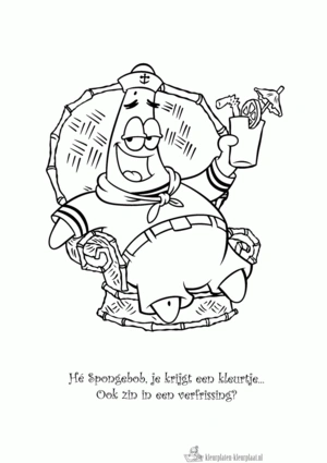 Spongebob 104 kleurplaat