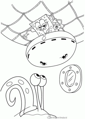 Spongebob 11 kleurplaat