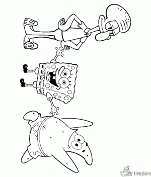 Spongebob 17 kleurplaat