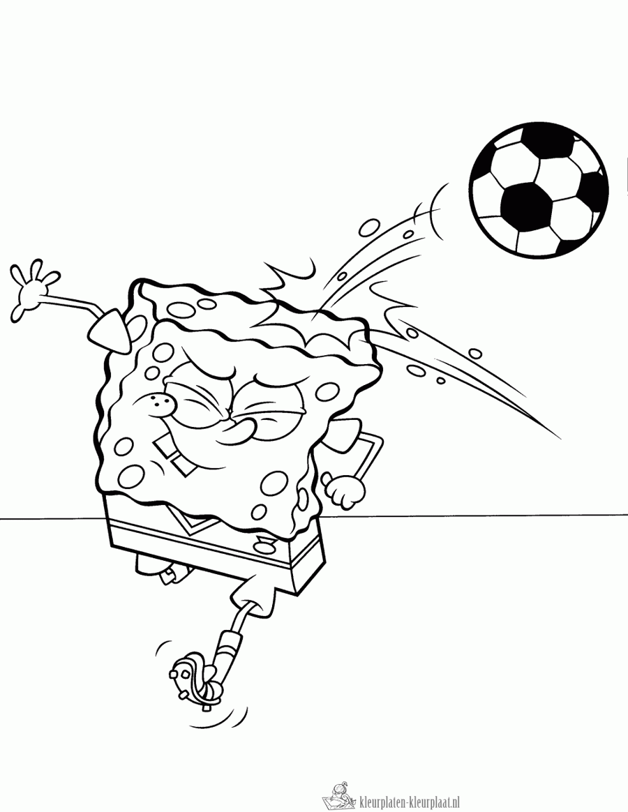 Spongebob 23 kleurplaat