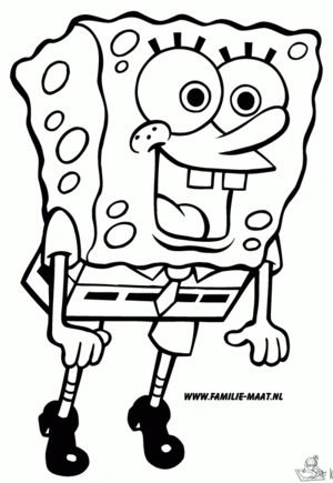 Spongebob 37 kleurplaat