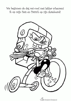 Spongebob 40 kleurplaat