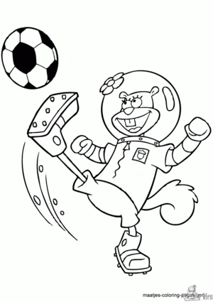 Spongebob 45 kleurplaat