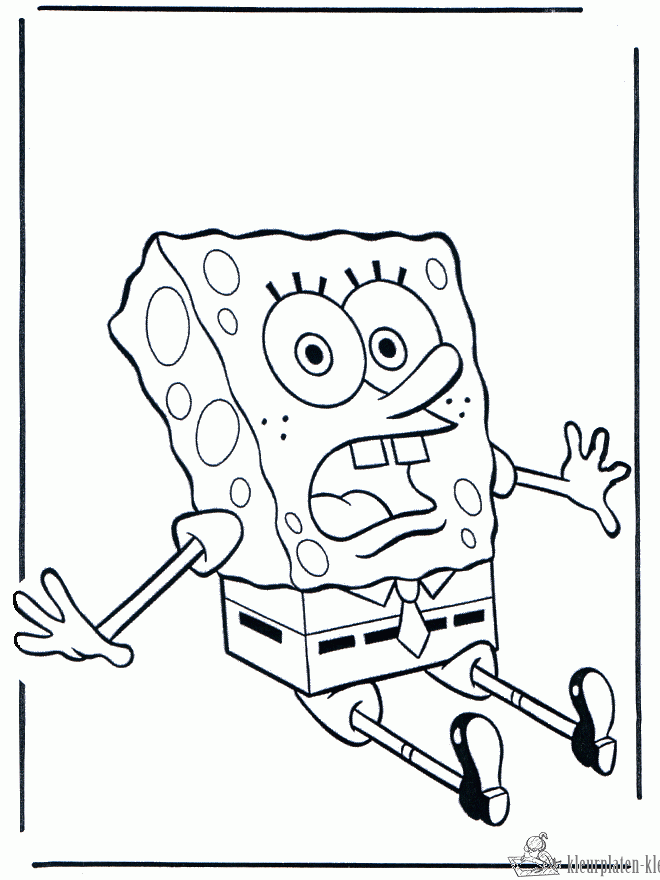 Spongebob 55 kleurplaat
