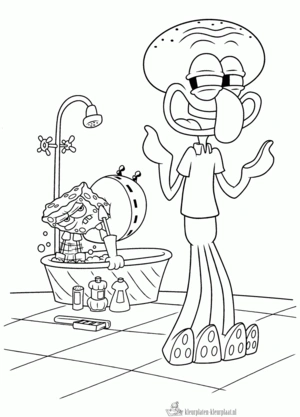 Spongebob 56 kleurplaat