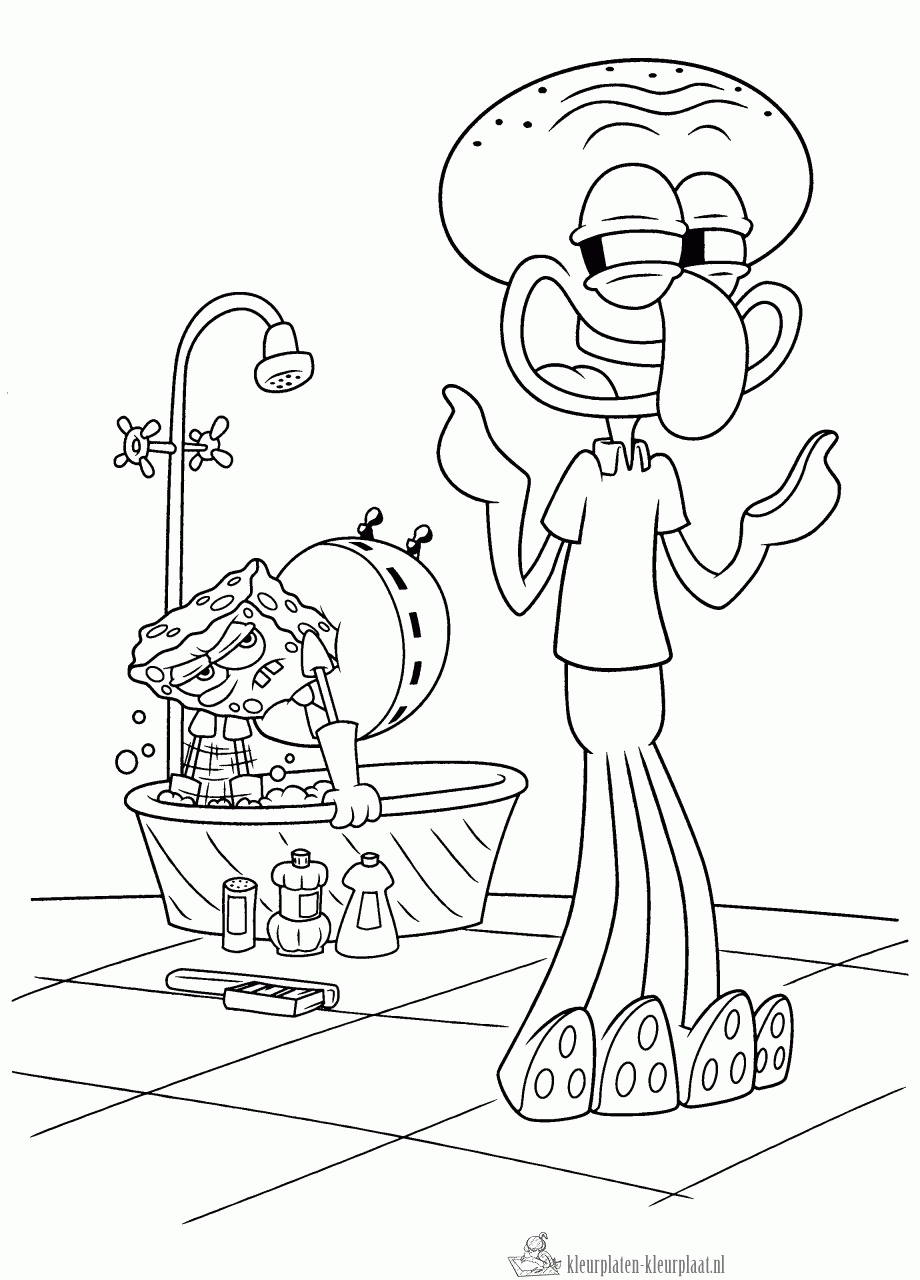 Spongebob 56 kleurplaat