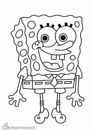 Spongebob 57 kleurplaat