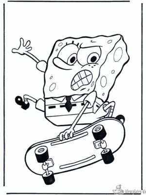 Spongebob 6 kleurplaat
