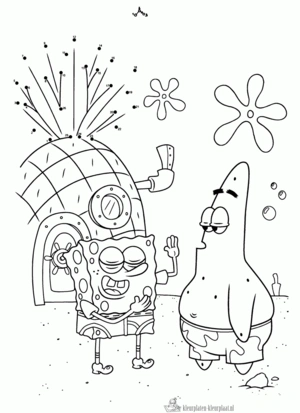 Spongebob 62 kleurplaat