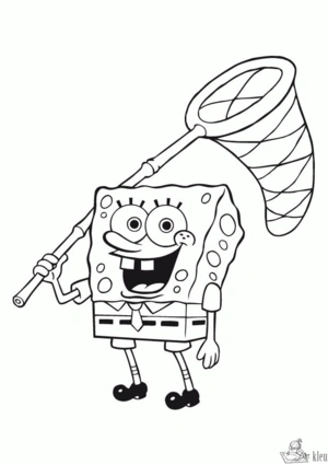 Spongebob 64 kleurplaat