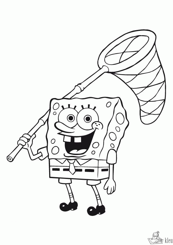 Spongebob 64 kleurplaat