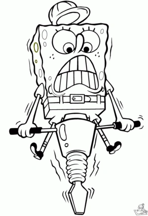 Spongebob 97 kleurplaat
