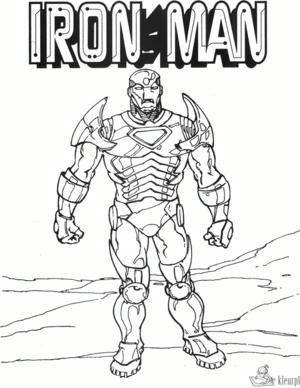 Superhelden 10 kleurplaat