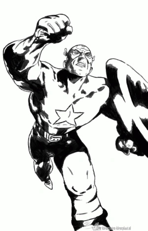 Superhelden 11 kleurplaat