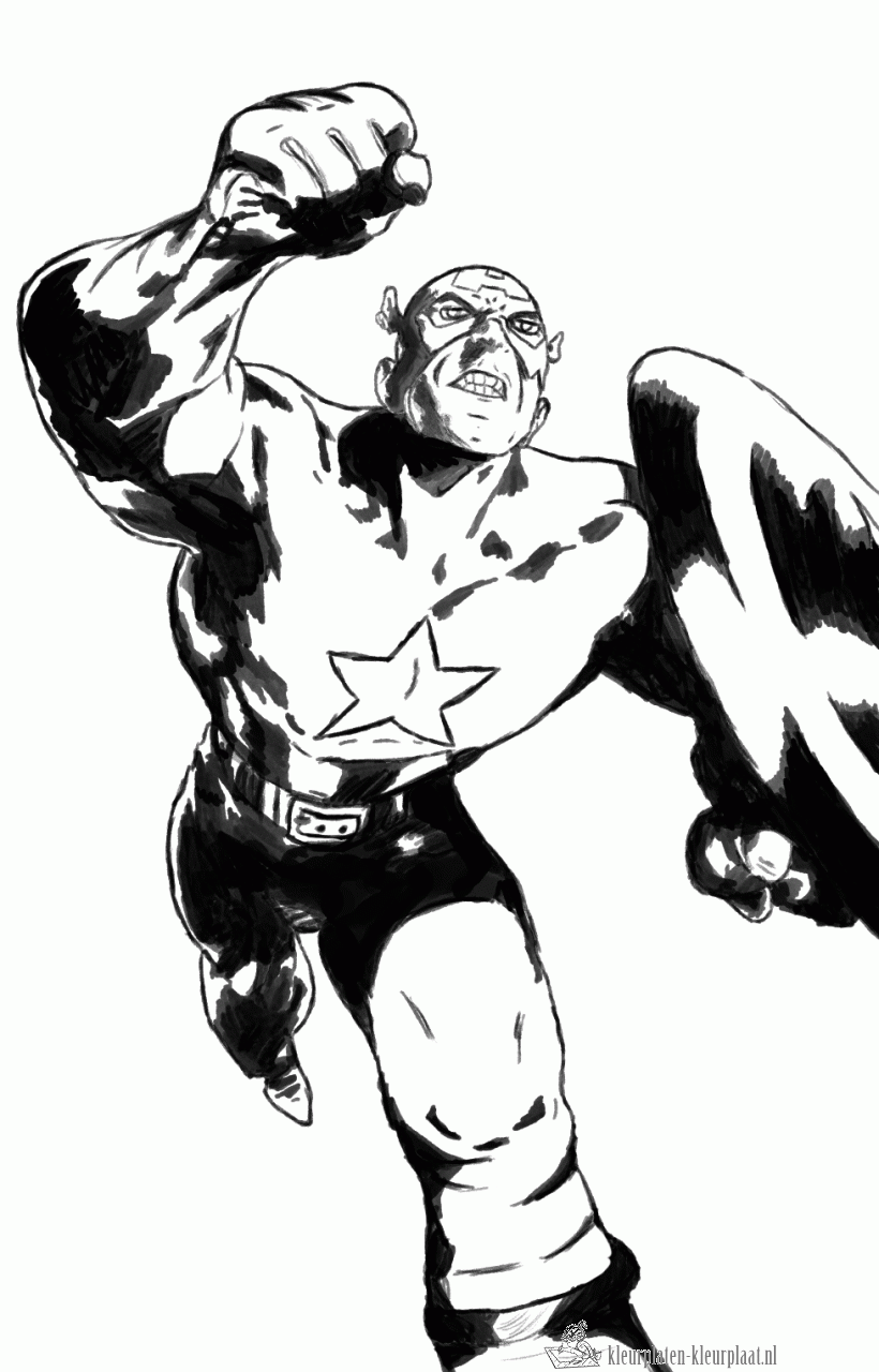 Superhelden 11 kleurplaat