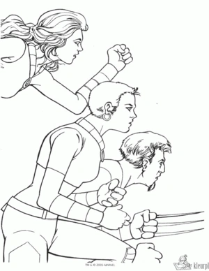 Superhelden 22 kleurplaat