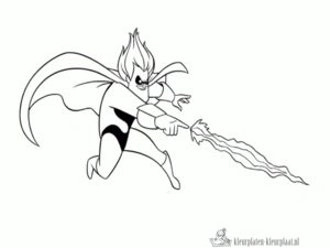 Superhelden 25 kleurplaat