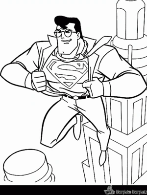 Superhelden 28 kleurplaat