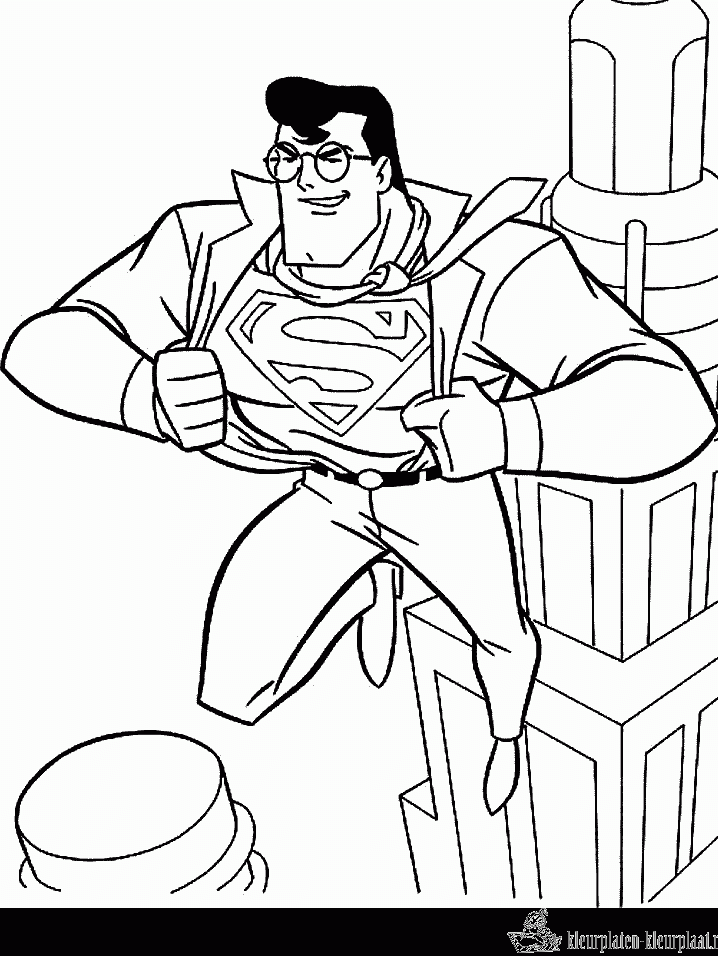 Superhelden 28 kleurplaat