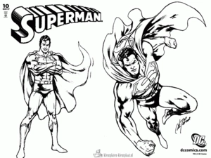 Superman 14 kleurplaat