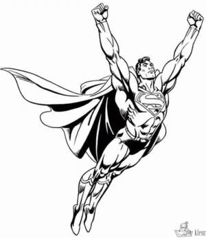 Superman 15 kleurplaat