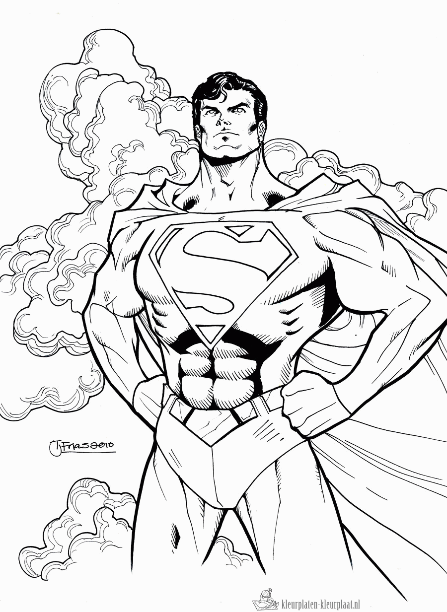 Superman 18 kleurplaat