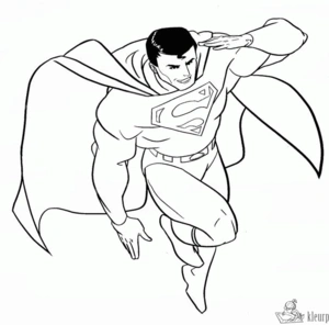 Superman 2 kleurplaat