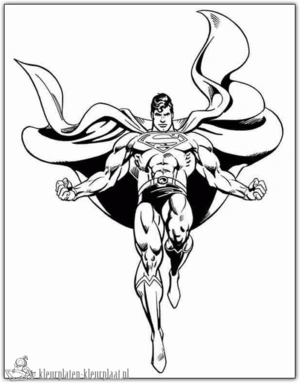 Superman 22 kleurplaat