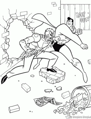 Superman 33 kleurplaat