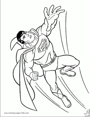 Superman 35 kleurplaat