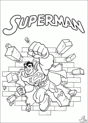 Superman 39 kleurplaat