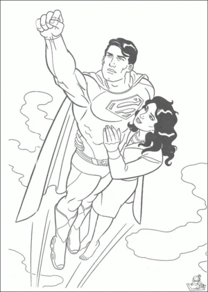 Superman 5 kleurplaat