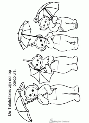 Teletubbies 1 kleurplaat