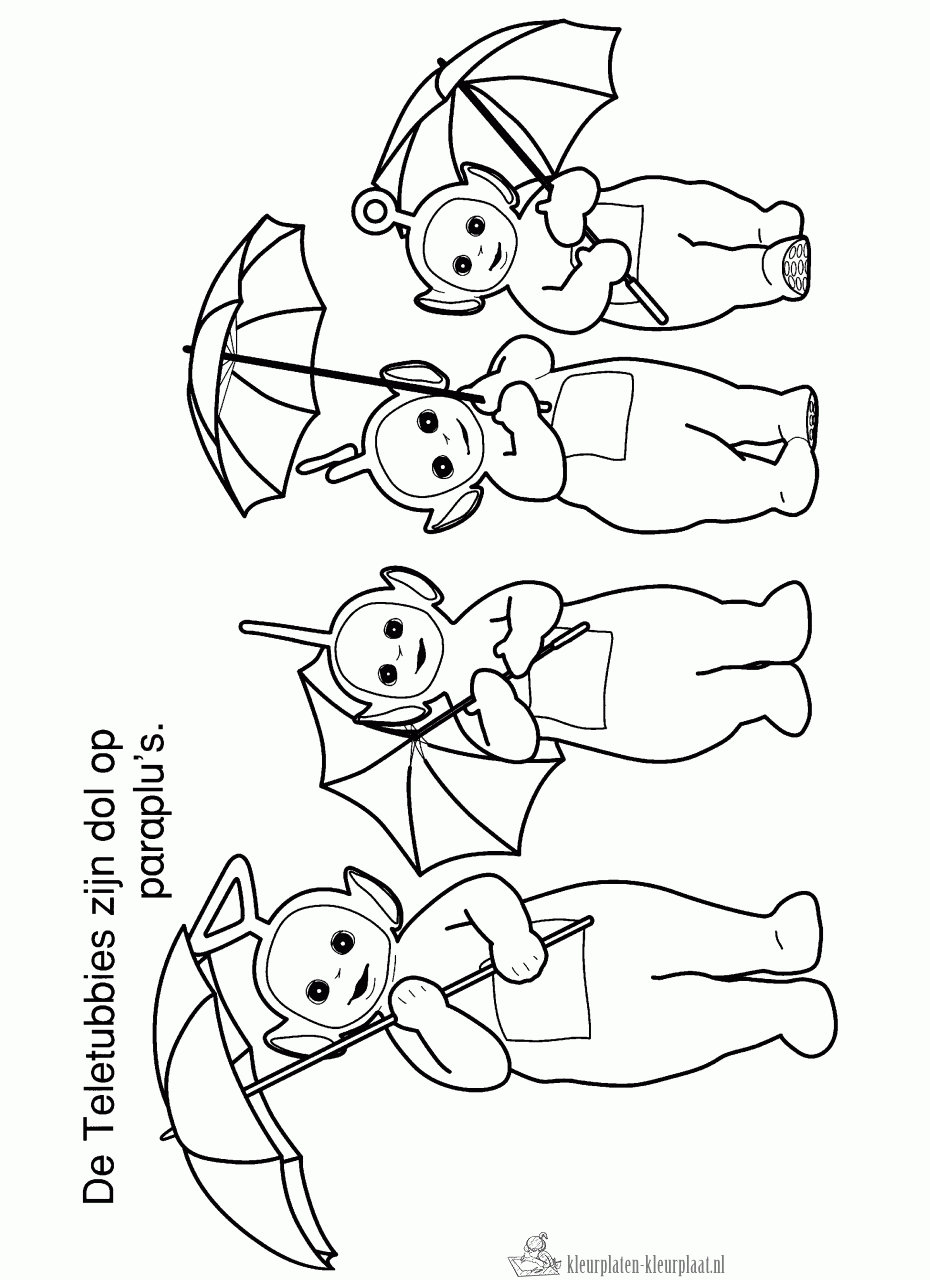 Teletubbies 1 kleurplaat