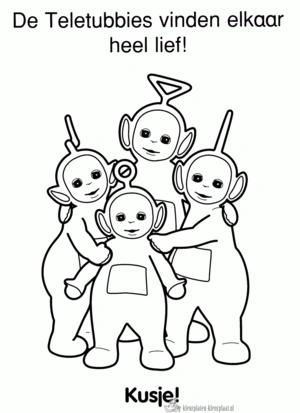 Teletubbies 4 kleurplaat