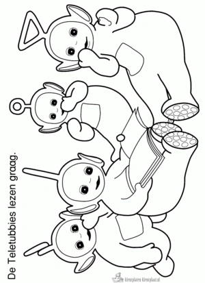 Teletubbies 40 kleurplaat