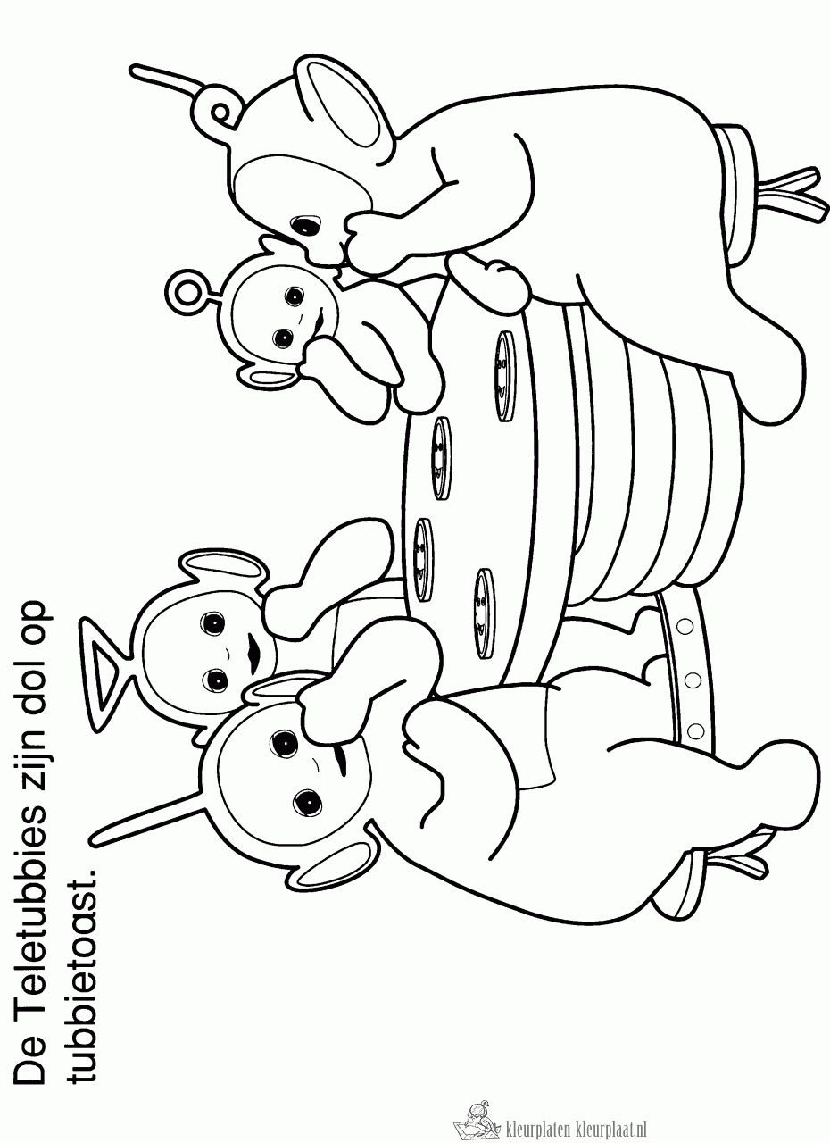 Teletubbies 45 kleurplaat