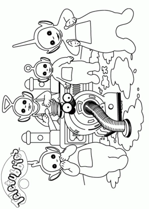 Teletubbies 8 kleurplaat