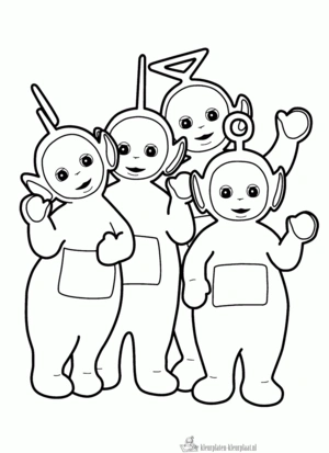 Teletubbies 9 kleurplaat