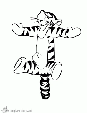 Tijger 30 kleurplaat