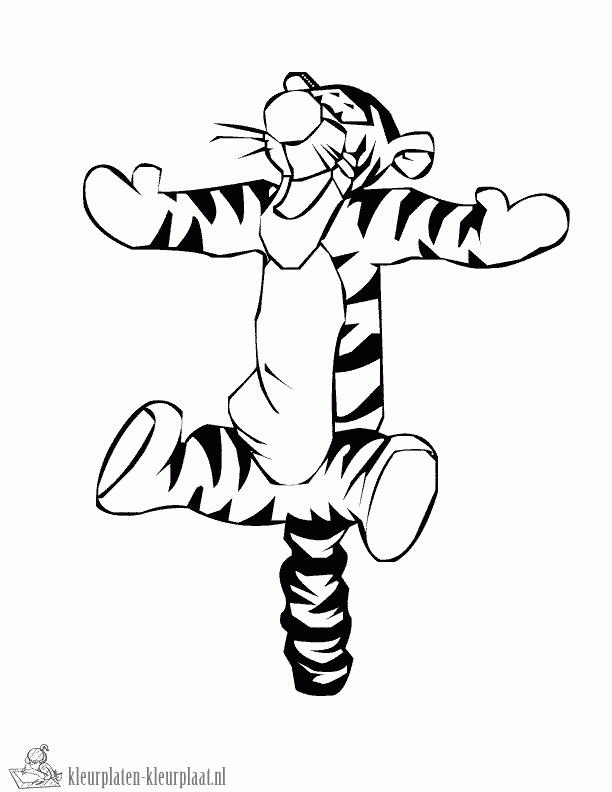 Tijger 30 kleurplaat