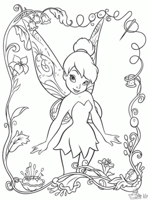 Tinkerbell 1 kleurplaat