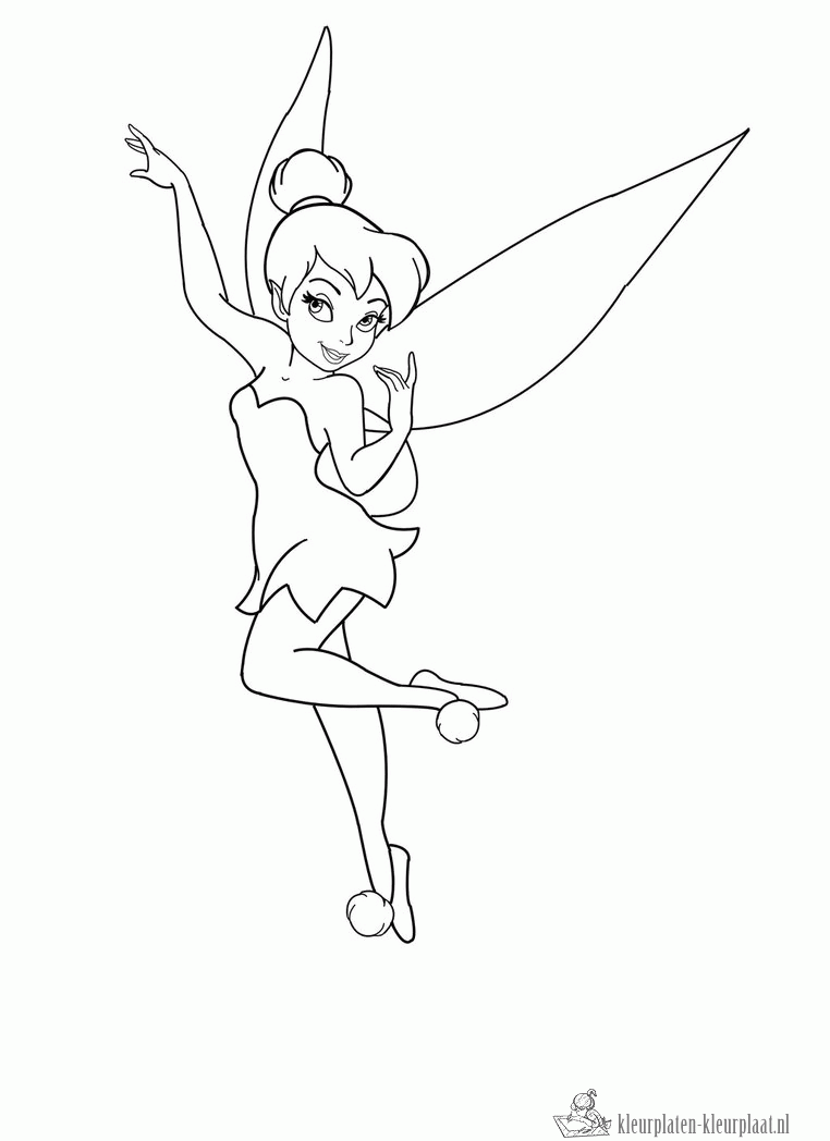 Tinkerbell 10 kleurplaat