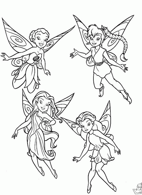 Tinkerbell 15 kleurplaat