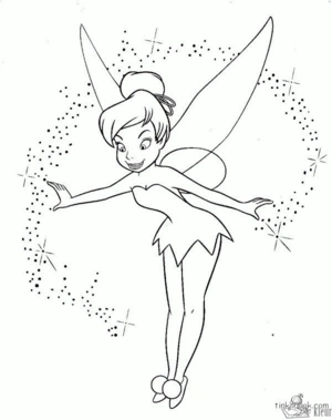 Tinkerbell 4 kleurplaat
