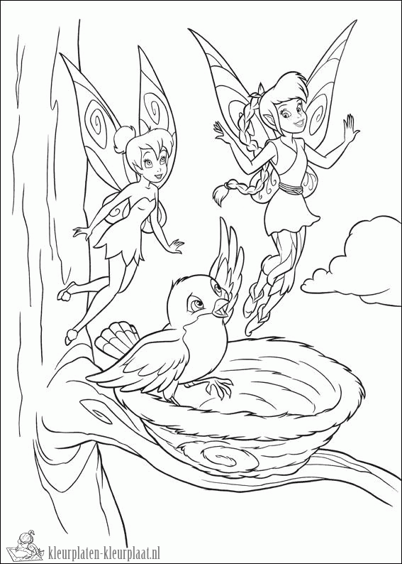 Tinkerbell 5 kleurplaat