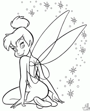 Tinkerbell 70 kleurplaat
